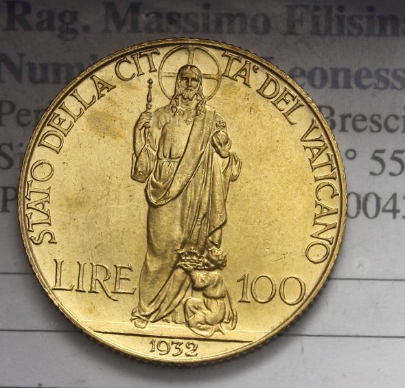 Mailing list 33 18/04 Interessante selezione di Marenghi Esteri, 100 Lire oro Vaticano e classiche del Regno