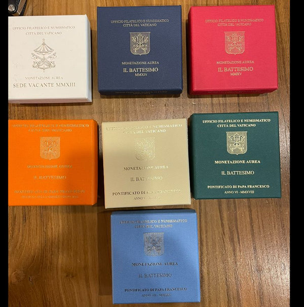 Mailing List Fantastica Collezione 10 Euro in ORO VATICANO PROOF