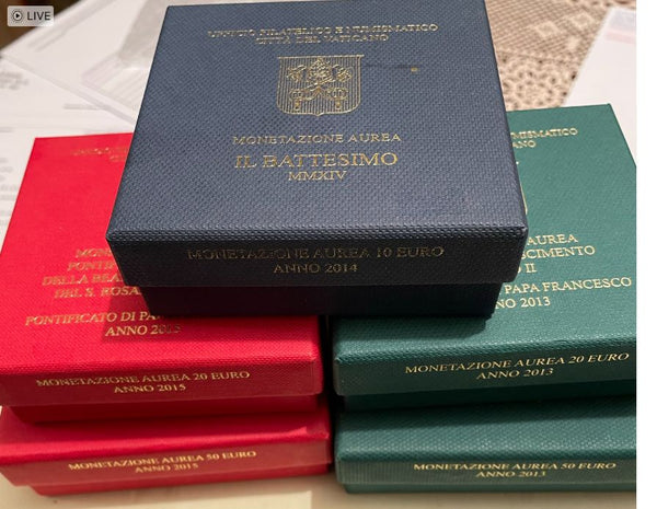 Mailing List 26 31/3 Integriamo l'offerta dei 10 20 50 EURO IN ORO del Vaticano