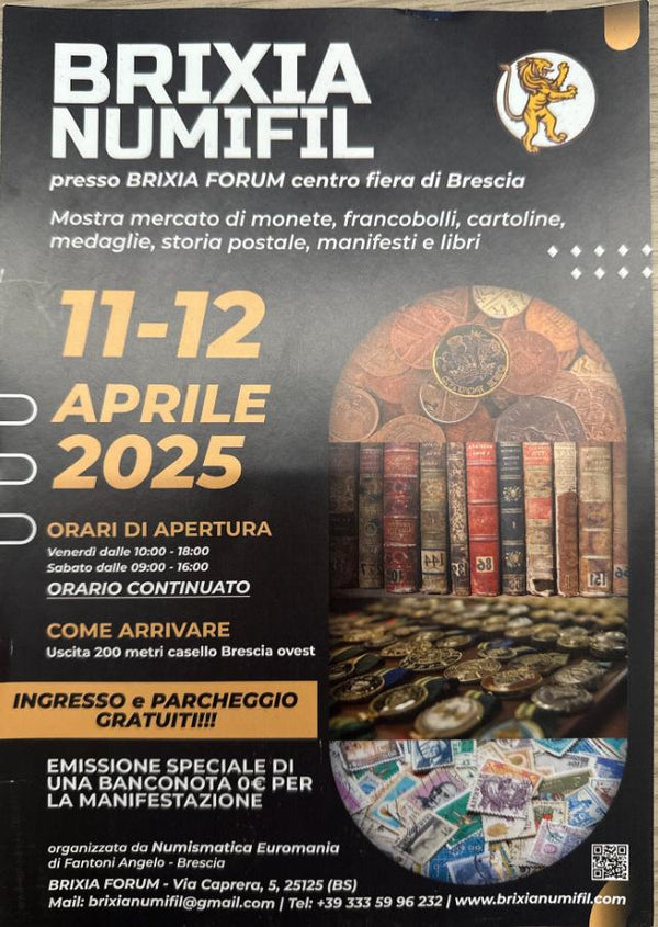 Mailing list 28 10-04 Vi aspetto tutti al BRIXIA NUMIFIL 11 e 12 Aprile a Brescia!