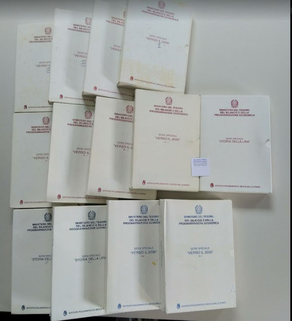 Mailing List 69 28/09 Offerta "velocissima" Trittici Storia della Lira e Verso il 2000 FDC e Proof