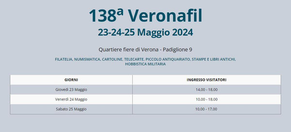 Mailing list 64 20-05 vi aspetto tutti al VERONAFIL 2024 il 23-24-25 Maggio