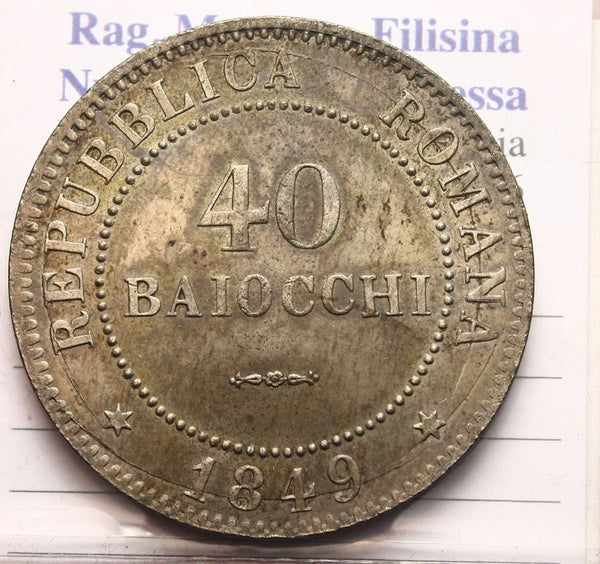 Mailing List 05 17/01 Offerta UNICA e Straordinaria nel suo genere: i Baiocchi Romani