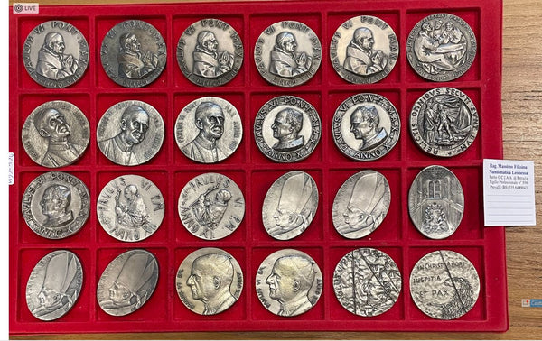Mailing List 77 18/08 Fantastiche medaglie in Argento di PAPA PAOLO VI