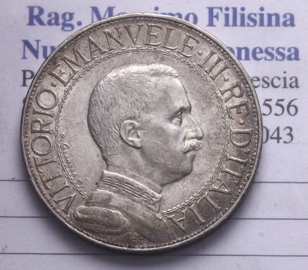 NL* VEIII Italy 2 LIRE SILVER 1912 FAST QUADRIGA super with luster