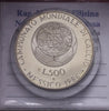 NL* ITALIA 500 Lire Argento 1986 CAMPIONATO CALCIO MESSICO PROOF oblò Protettivo