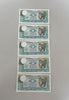 NL* ITALIA Lotto 5 banconote 500 LIRE MERCURIO FDS 14 FEBBRAIO 1974 Consecutive