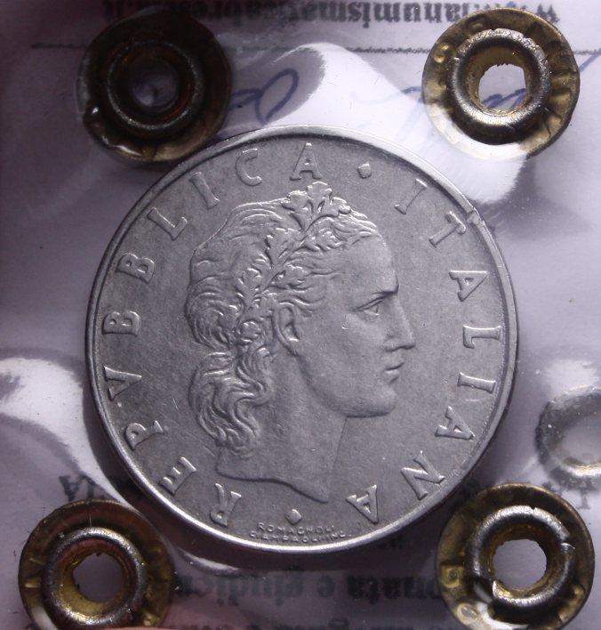NL* Italia Repubblica 50 LIRE VULCANO 1954 SPL/qFDC Perizia Manfredini Paolo