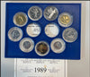 NL* ITALIA Divisionale 1989 9 VALORI senza monete in Argento - PROOF