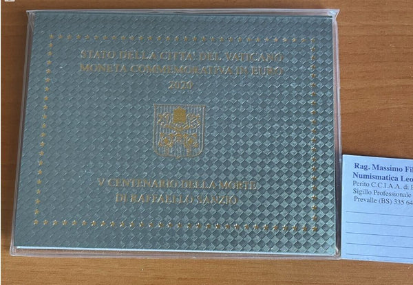 EN* VATICAN FRANCIS 2 Euro 2020 5TH CENTENARY OF THE DEATH OF RAPHAEL SANZIO FDC