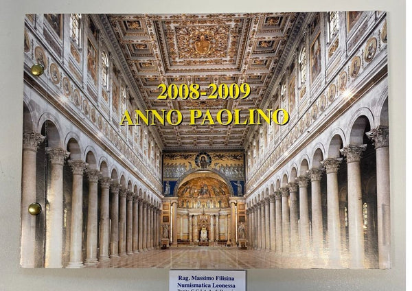 NL* VATICANO BENEDETTO XVI 2 Euro 2008 ANNO PAOLINO FDC in FOLDER Filatelico