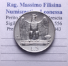 NL* VEIII Italia 5 Lire ARGENTO AQUILOTTO 1928 RARA * 1 rosetta come da foto