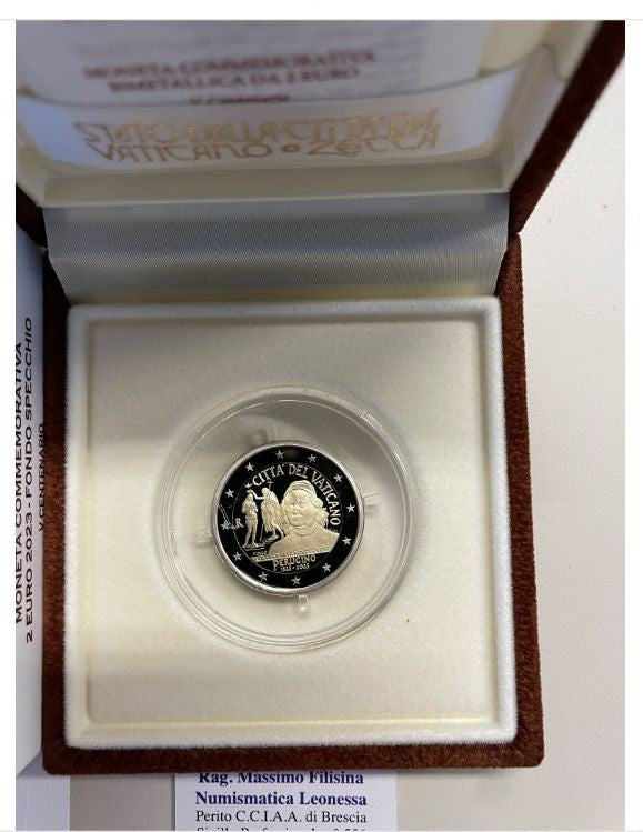 NL* VATICANO 2 EURO 2023 V CENTENARIO MORTE IL PERUGINO Proof set zecca