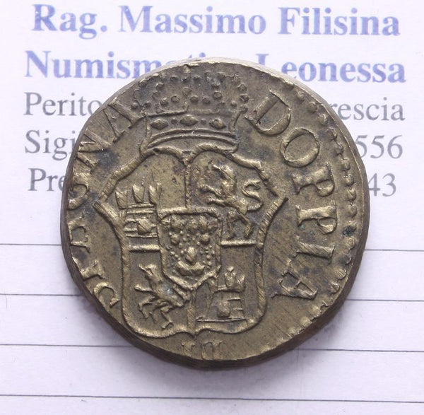 NL*  SPAGNA PESO MONETALE DA 1 DOPPIA IN ORO DI SPAGNA da grammi 12.62 come foto
