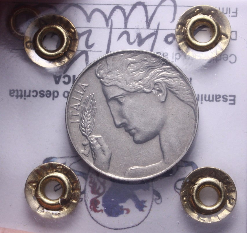 NL* VEIII Italia 20 CENTESIMI DONNA LIBRATA 1920 QFDC Perizia Filisina Massimo