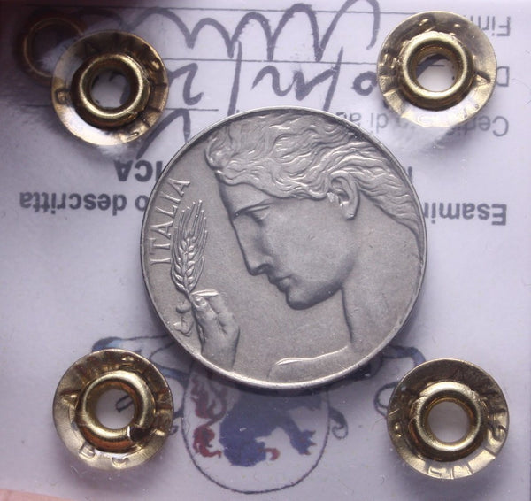 NL* VEIII Italia 20 CENTESIMI DONNA LIBRATA 1920 QFDC Perizia Filisina Massimo