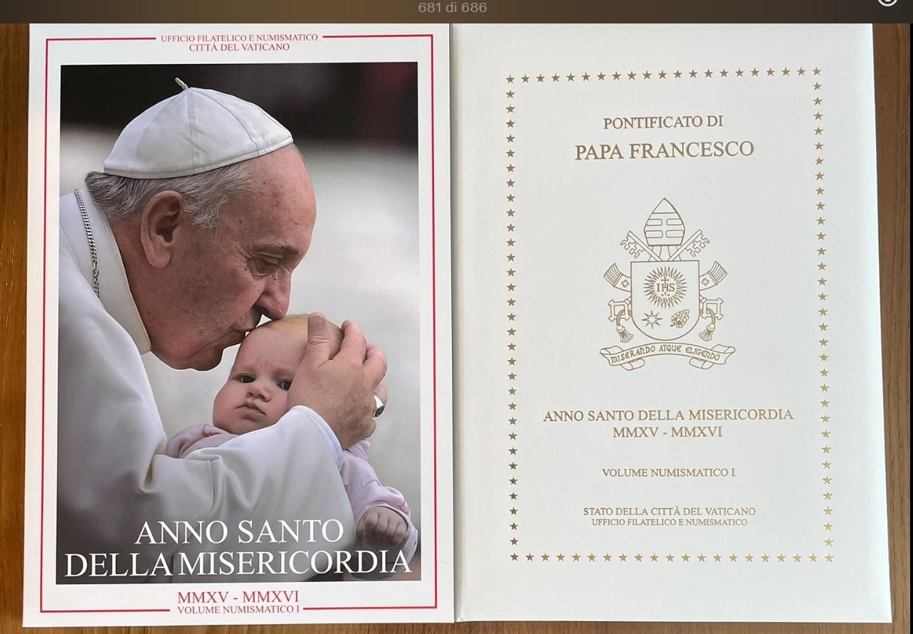NL*CITTA' DEL VATICANO PAPA FRANCESCO Volume Numismatico 2016 I Divisionale+meda