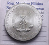 EN* D.D.R. EAST GERMANY 10 DM SILVER 1969 J. F. BOETTGER FDC - Unc