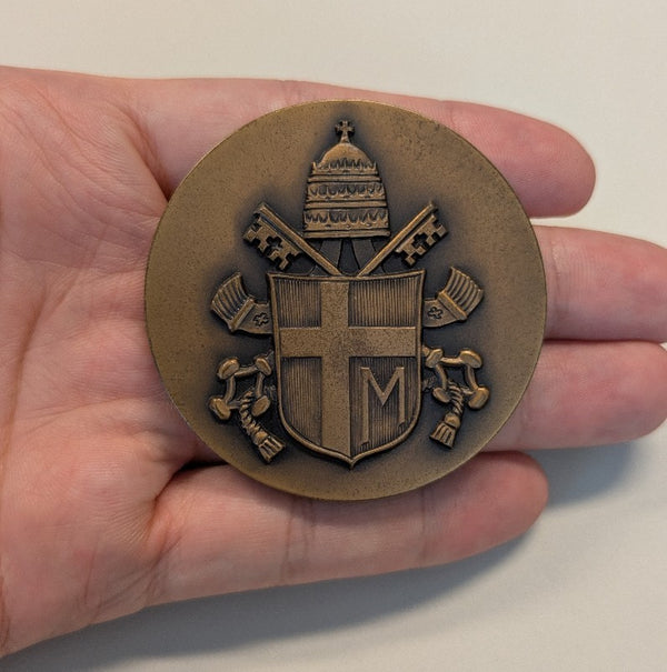 NL* BRESCIA Medaglia Bronzo Ricordo GIOVANNI PAOLO II 1978 incisore Medici
