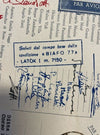 POSTCARD "BIAFO 77" OPERATION HIMALAYAN EXPEDITION WITH PARTICIPANTS' SIGNATURES