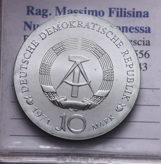 EN* G.D.R. EAST GERMANY 10 DM SILVER 1971 ALBRECHT DURER FDC - Unc