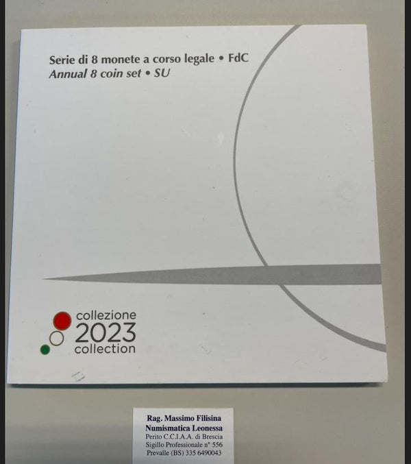 NL* ITALIA Repubblica Divisionale 2023 8 Valori IN EURO FDC Set zecca