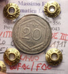 NL* ITALY VEIII 20 Cents HEXAGON 1919 SMOOTH QFDC/FDC Appraisal Filisina M. 