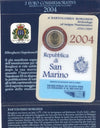 NL* SAN MARINO 2 Euro 2004 BARTOLOMEO BORGHESI FDC set zecca PERFETTO