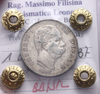 NL* UMBERTO I ITALIA 1 LIRA ARGENTO 1887 ROMA BB/SPL Perizia Filisina Massimo
