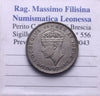 NL* EAST AFRICA RE GIORGIO VI 50 CENTS Argento 1937 Eccellente Conservazione