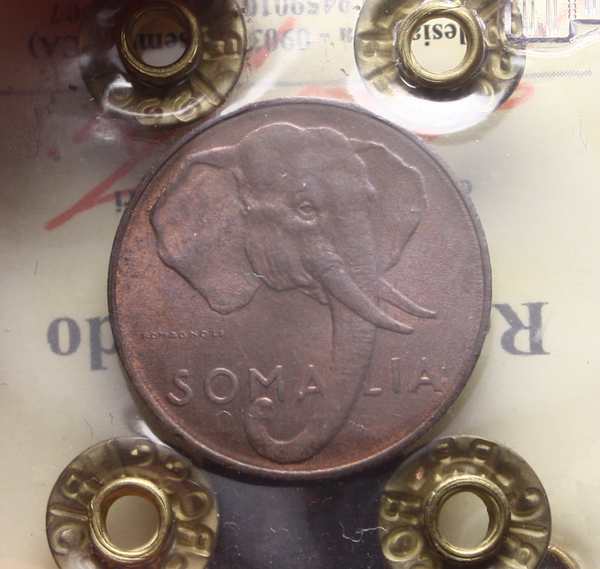 NL* AFIS SOMALIA 1 CENTESIMO 1950 qFDC RAME ROSSO Perizia Rossi Riccardo