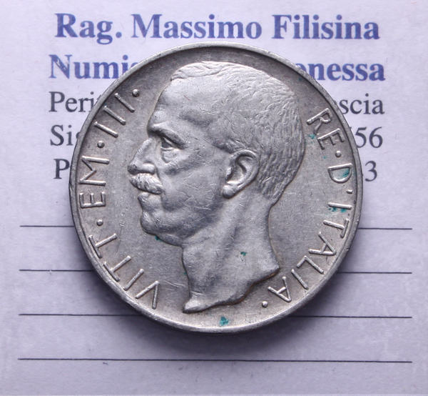 NL* VEIII Italia 10 LIRE Argento BIGA 1930 RARA come da foto