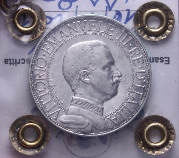 NL* VEIII Italia 2 LIRE ARGENTO 1912 QUADRIGA VELOCE BB/Q.SPL Perizia Filisina
