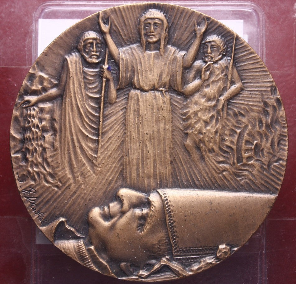 NL* BRESCIA Medaglia Bronzo RICORDO DELLA MORTE DI PAPA PAOLO VI opus Medici