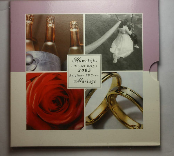 NL * BELGIUM Divisional EURO 2003 MARIAGE MARRIAGE 9 STAMPS UNC - B UNC