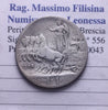 NL* VEIII ITALIA 1 Lira Argento BIGA 1908 QUADRIGA VELOCE RARA come da foto