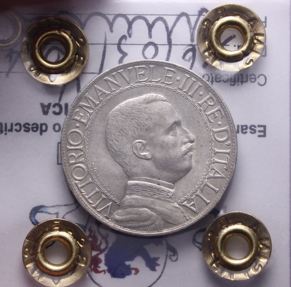 NL* VEIII 1 LIRA ARGENTO 1912 QUADRIGA VELOCE SPL+ Perizia Filisina Massimo