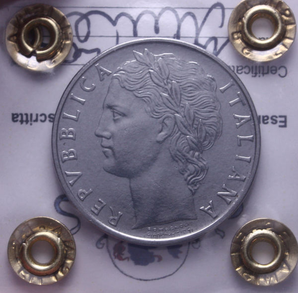NL* Italia Repubblica 100 LIRE MINERVA 1966 FDC Perizia Filisina Massimo