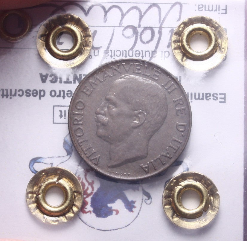 NL*VEIII Italia 5 CENTESIMI SPIGA 1933 QFDC Perizia Filisina Massimo