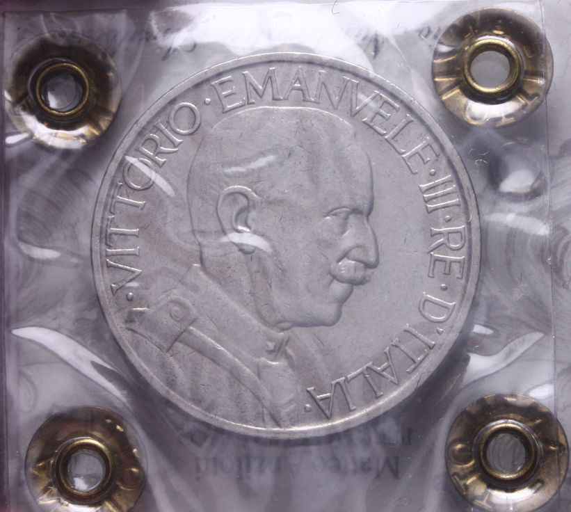 NL* VEIII Italia BUONO 2 LIRE FASCIO 1926 qSPL/SPL SEGNETTI Perizia Anzilotti