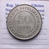 NL* INDIA Giorgio V HALF DOLLAR 50 CENTS Argento 1920 STRATTS SETTLEMENTS