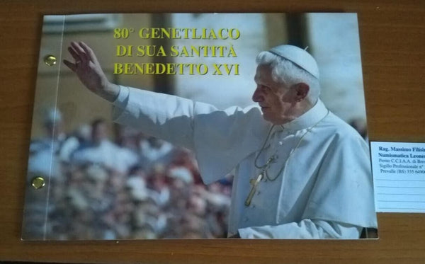 EN* ROME VATICAN BENEDICT XVI 2 Euro 2007 BIRTHDAY FDC PHILATELIC FOLDER