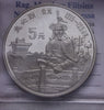 NL* CINA China 5 YUAN ARGENTO SILVER 1989 KUBLAI KHAN PROOF come da foto