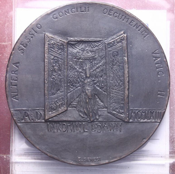 NL* ROME Vatican POPE PAUL VI Bronze Medal 1963 ECUMENICAL COUNCIL II SESSION FDC