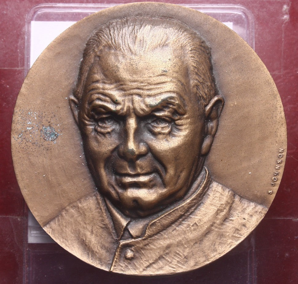 NL* BRESCIA Medaglia Bronzo PADRE OTTORINO MARCOLINI 1897-1997 Johnson