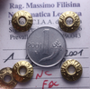 NL* Italia Repubblica 1 LIRA CORNUCOPIA 2001 NC FDC Perizia Filisina Massimo * 2