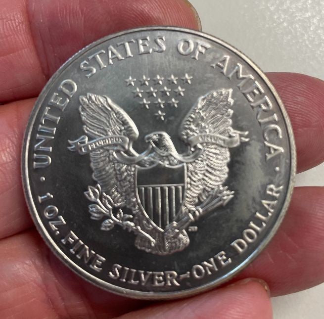 NL* STATI UNITI 1 DOLLARO ARGENTO 1997 1 ONCIA OZ ARGENTO PURO Liberty Walking