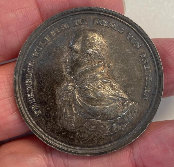 NL*GERMANIA PRUSSIA FEDERICO GUGLIELMO III Medaglia ARGENTO 1803 Giuramento RARA