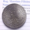 NL* VEIII Italia 2 LIRE ARGENT0 1905 AQUILA SABAUDA eccellente con patina