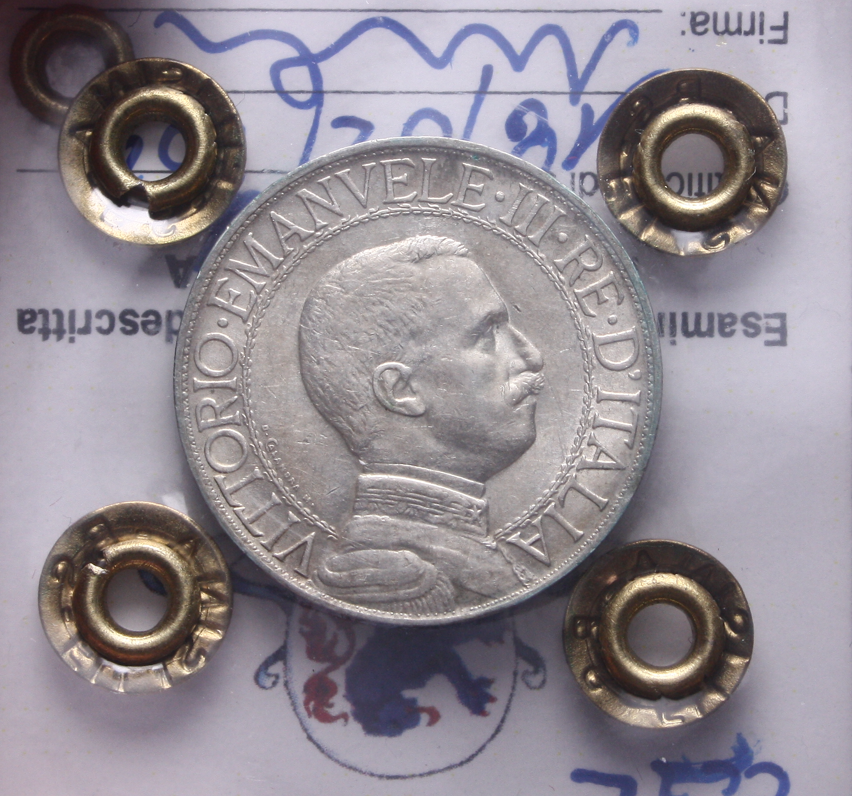 NL* VEIII Italia 1 LIRA AG. 1913 QUADRIGA VELOCE QFDC Perizia Filisina Massimo *